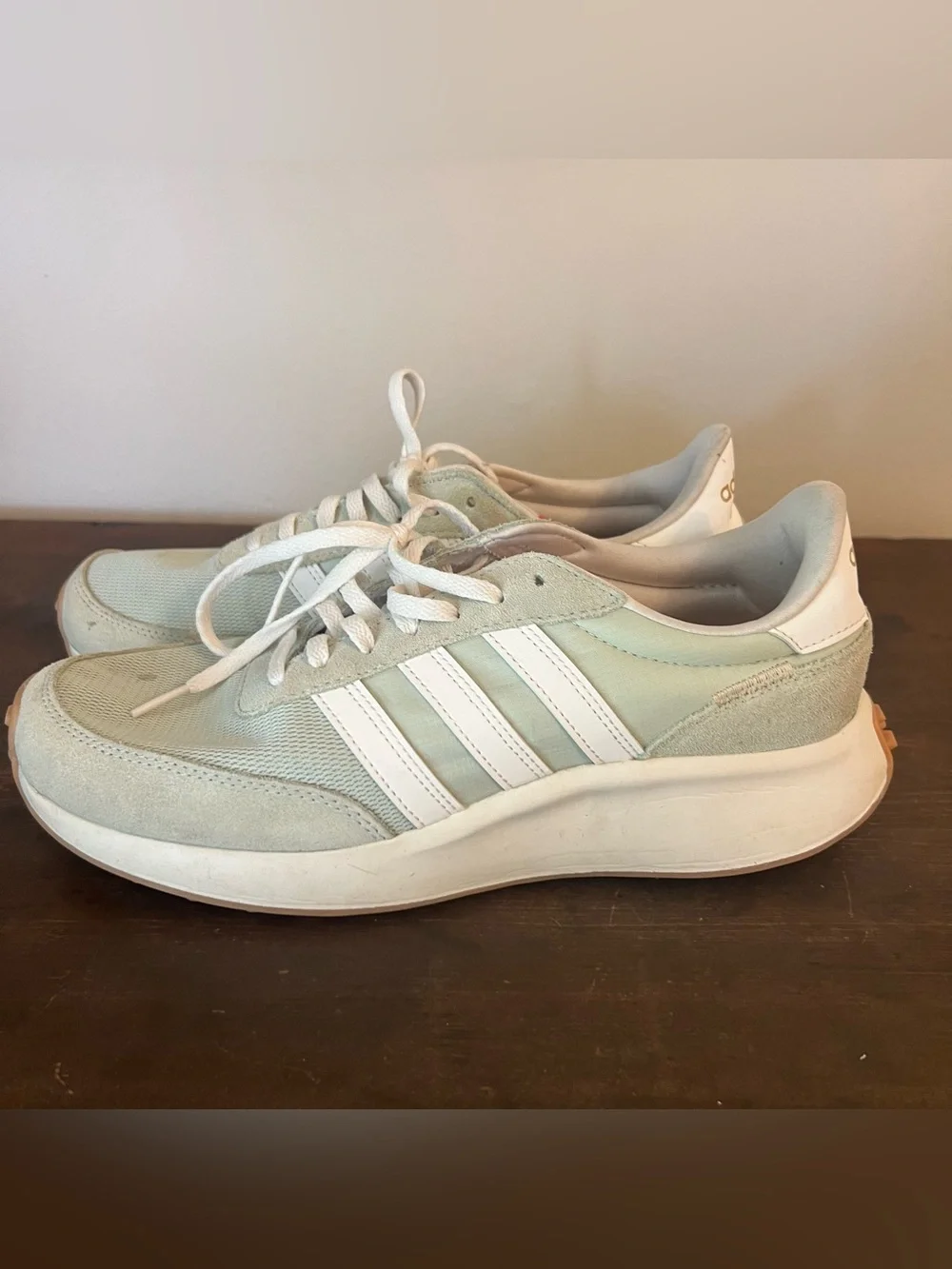 Adidas run 70s linen green cloud white sneakers